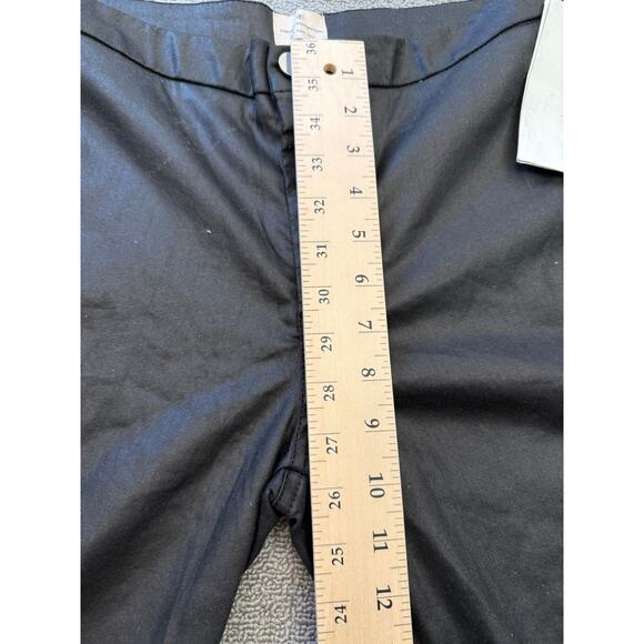 French Connection Women's Size 8 Black Coated Lace Up Pants‎ - Picture 6 of 16